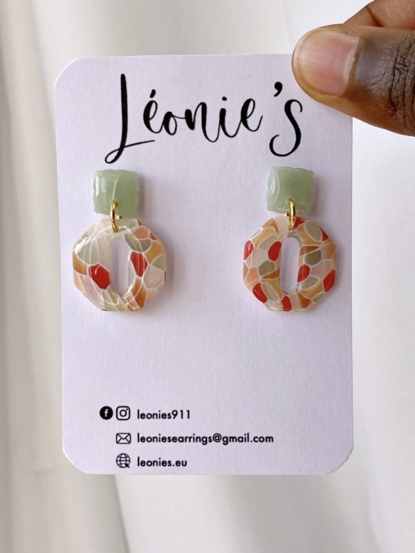 Boucles vitrail Tiffany