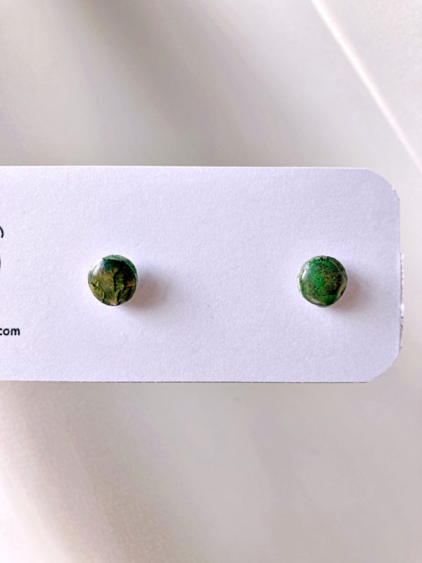 Boucles minis puces nébuleuses vertes