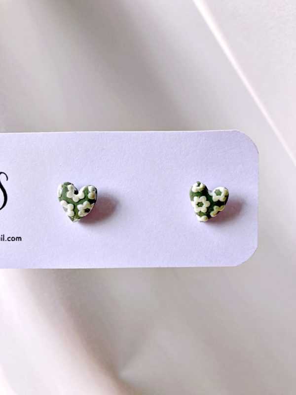 Boucles puces coeurs Lola