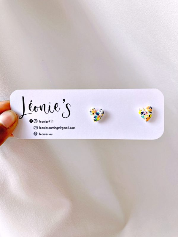Boucles puces coeurs Pintia – Image 2