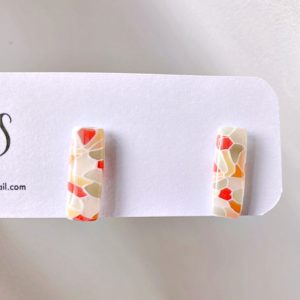 Boucles puces vitrail Tiffany